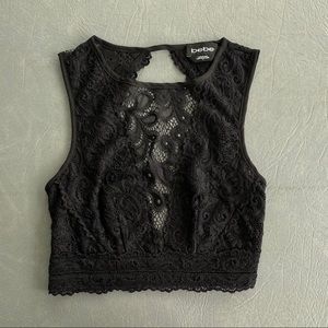 Bebe Lace Crop Top